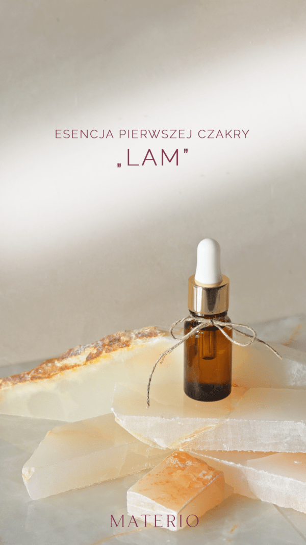 naturalna esencja piewszej czakry LAM muladhara do wnętrz MATERIO perfumy do wnetrz zapachy do wnetrz olejki eteryczne